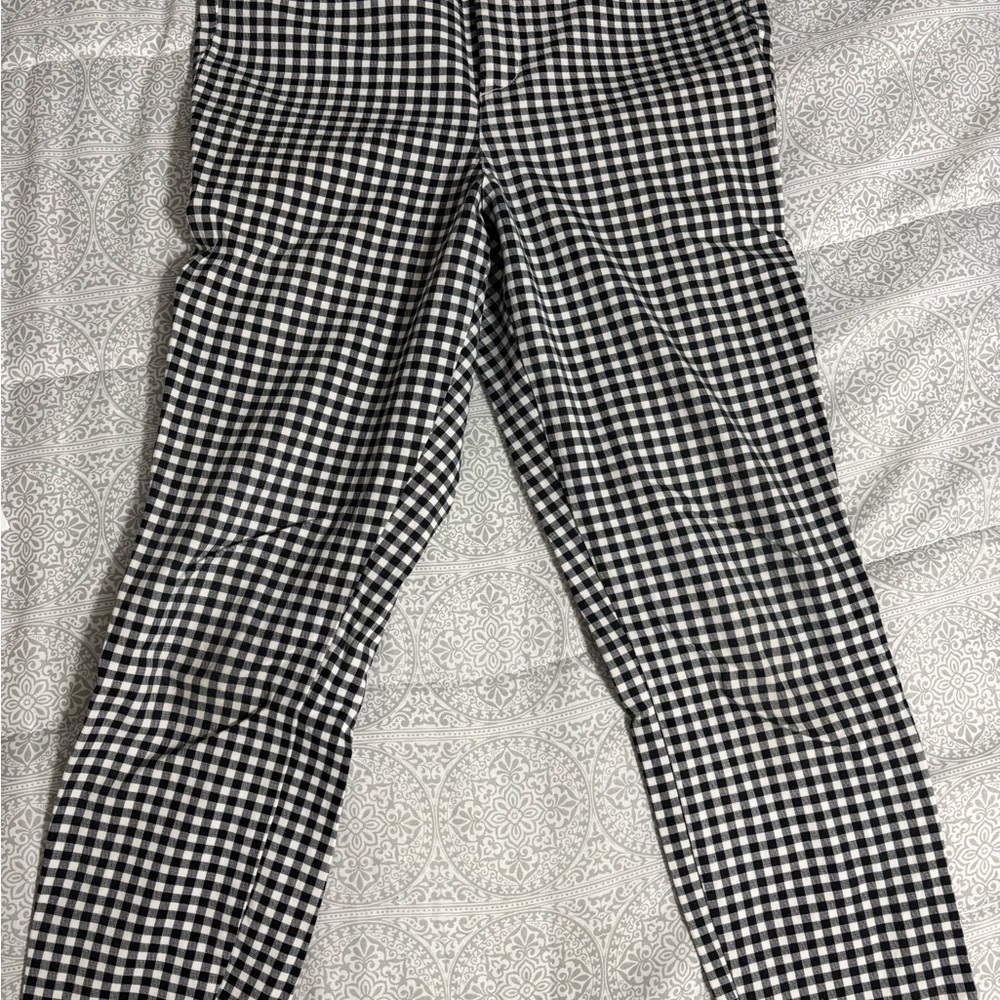 Old Navy Black and White Checkered Pants